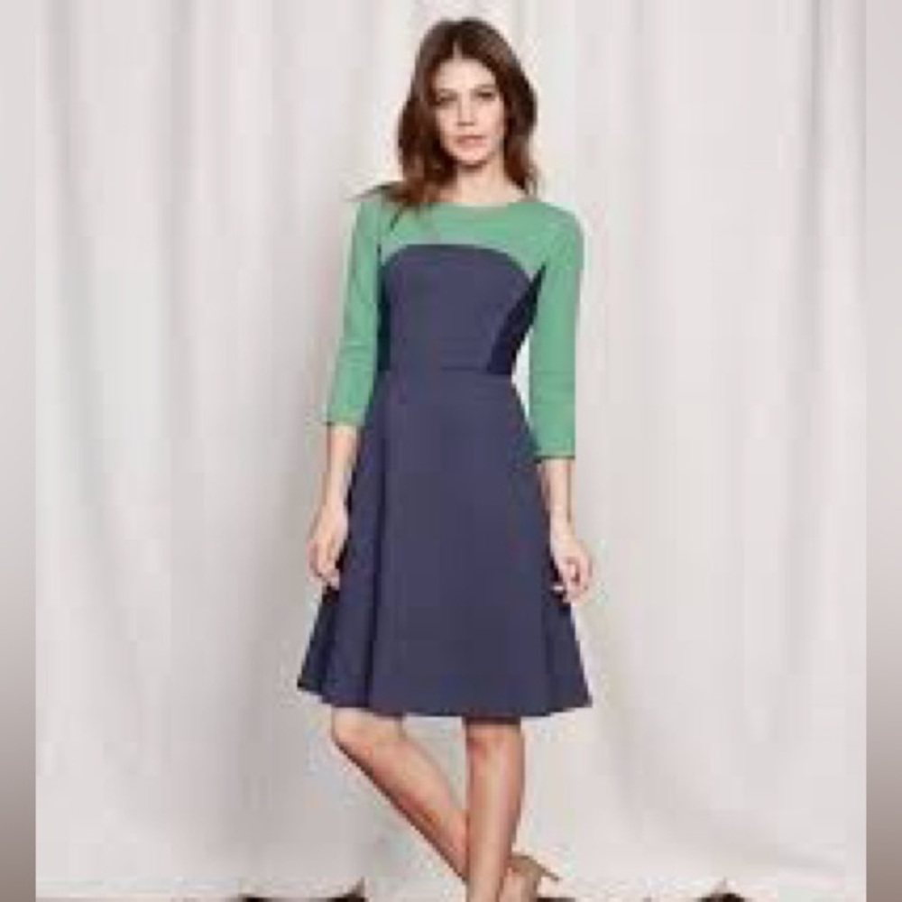 Boden Curve Flare Dress in Textured  WW113 Size US 12R - Picture 9 of 12